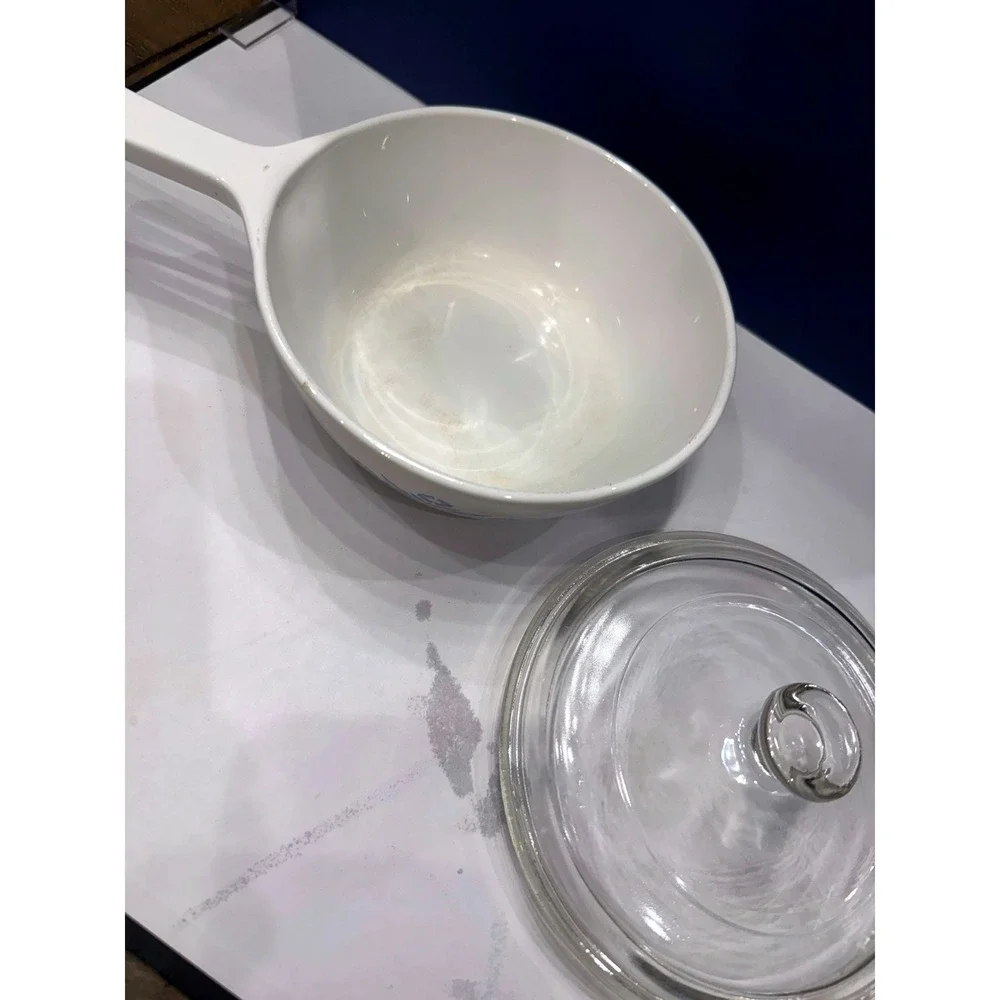 Vintage Corning Ware Blue Cornflower Saucepan Set P-81-B 1 Pint & P-82-B 1½ Pint
